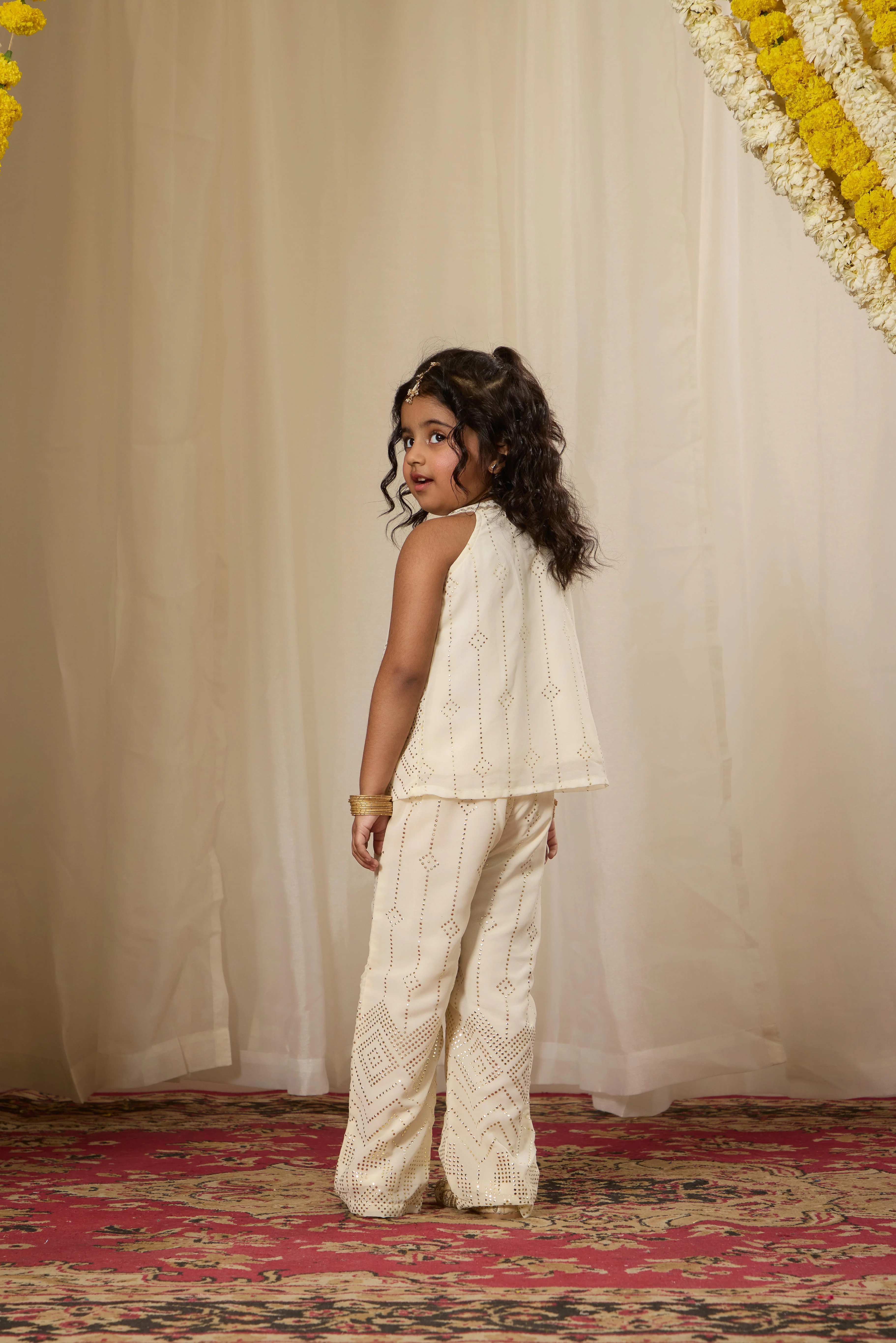 Alaya Kids Ivory Glow Co-ord Set - Image 6