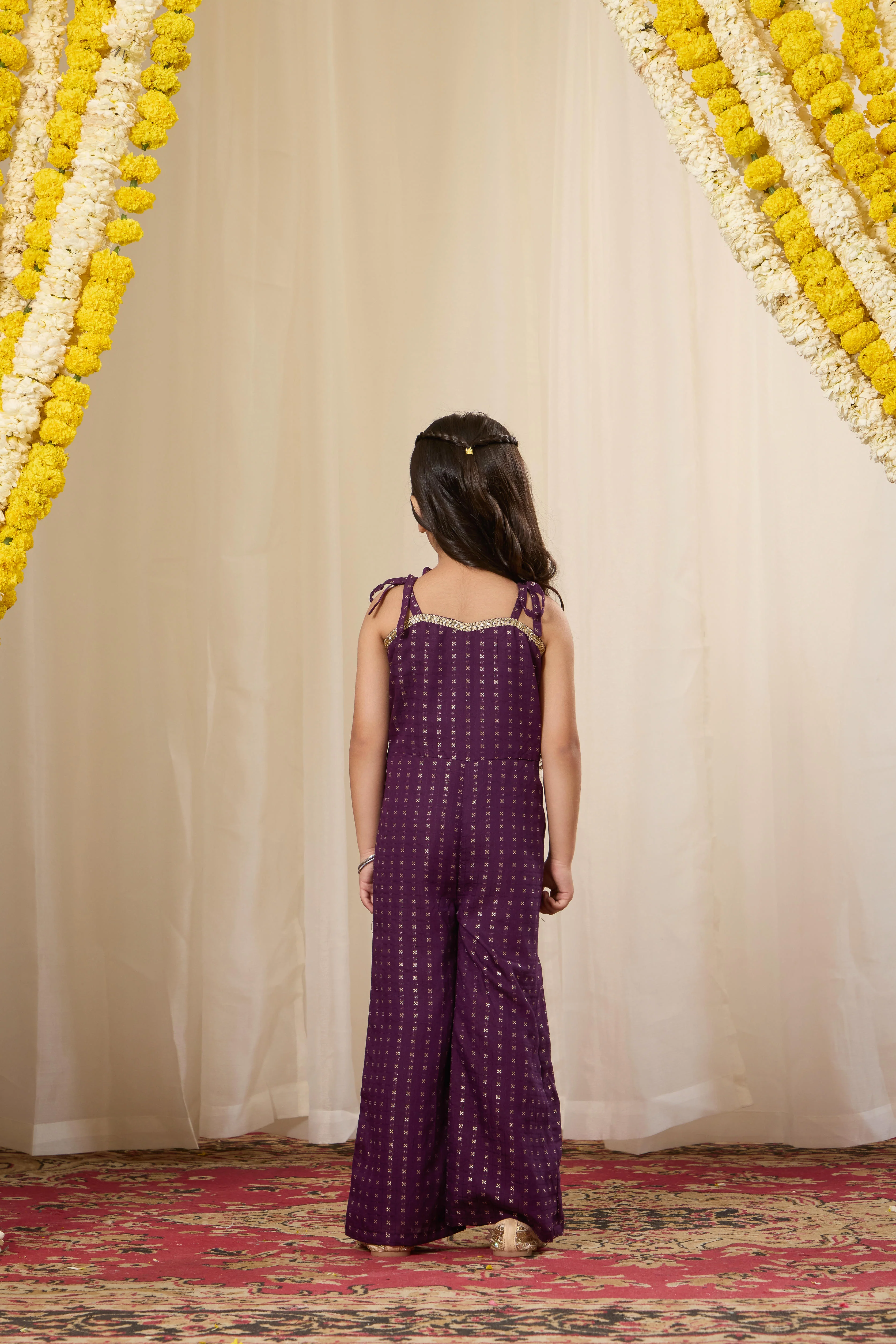 Alaya Kids Peak Purple Jumpsuit - Image 5