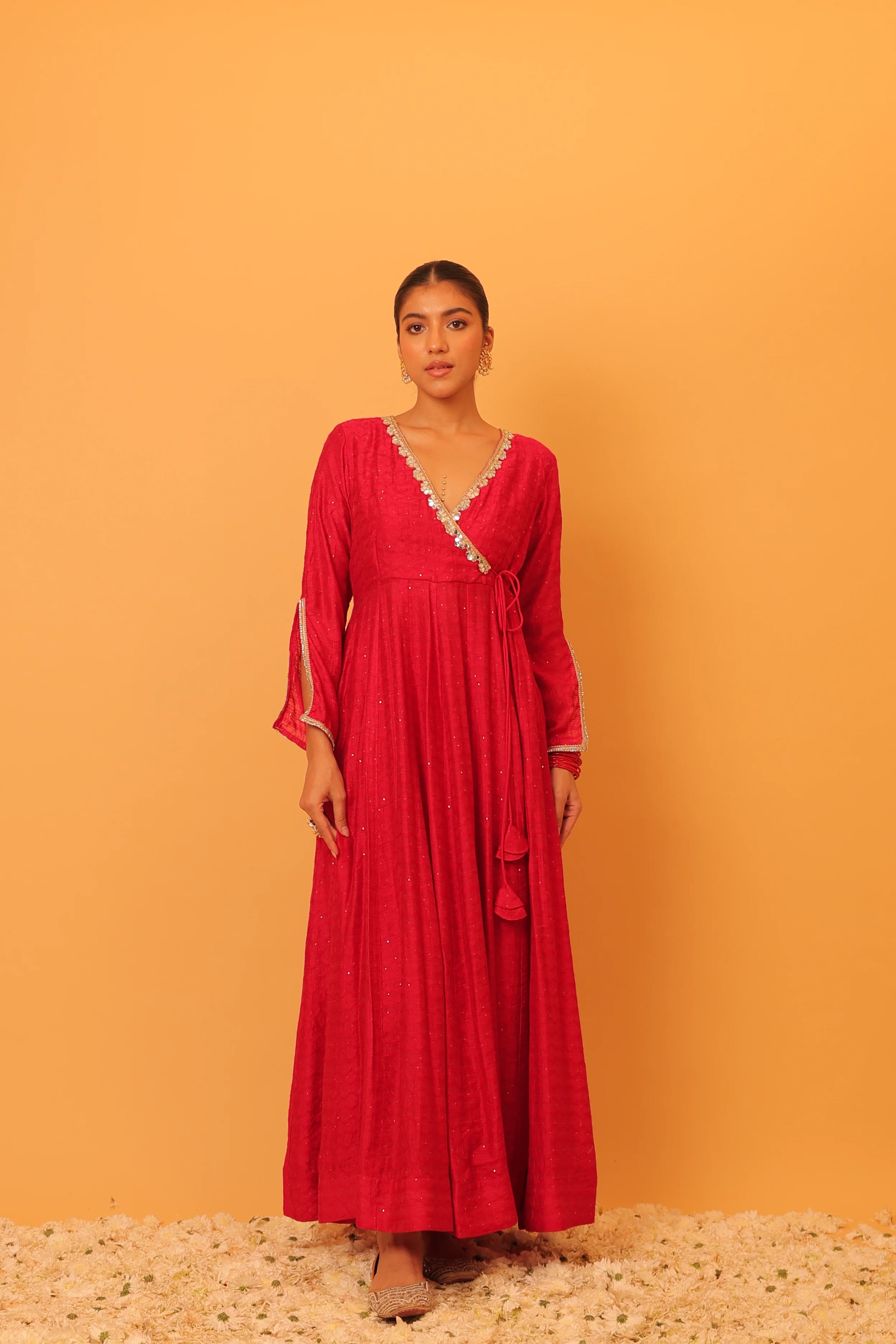 Alaya Mehfil Punch Pink Anarkali Set - Image 4