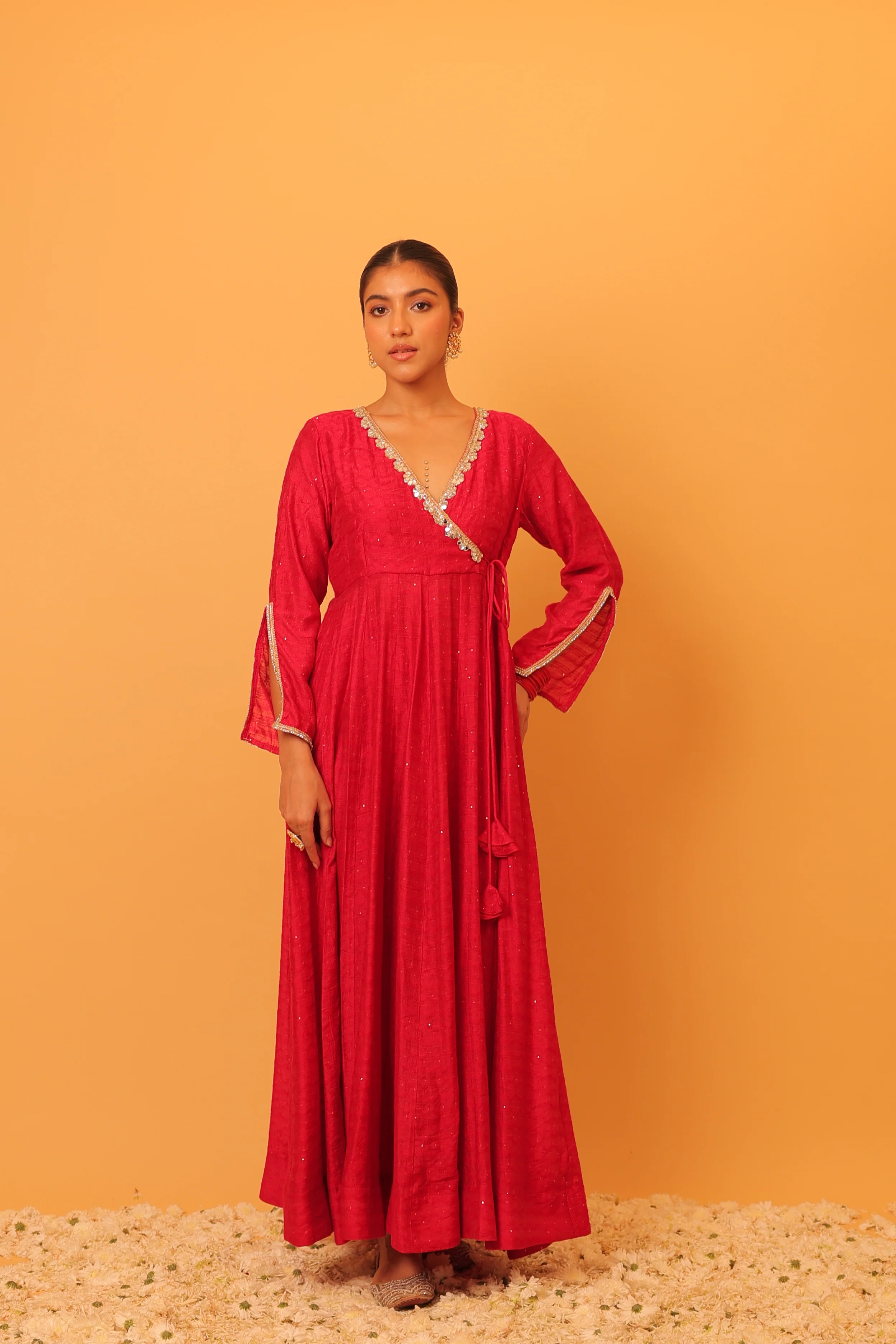 Alaya Mehfil Punch Pink Anarkali Set - Image 5