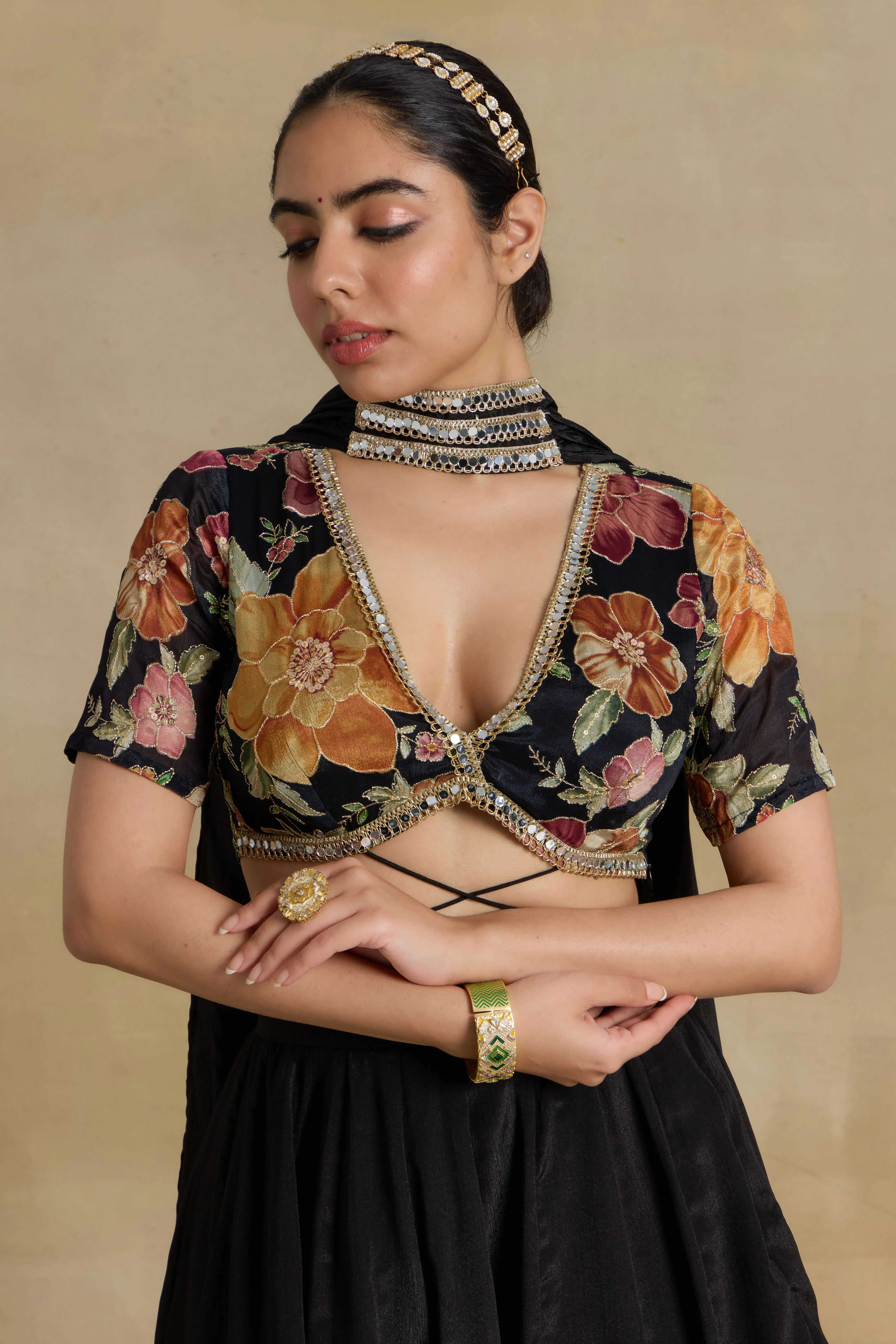 Alaya Noor Midnight Muse Lehenga Set - Image 4