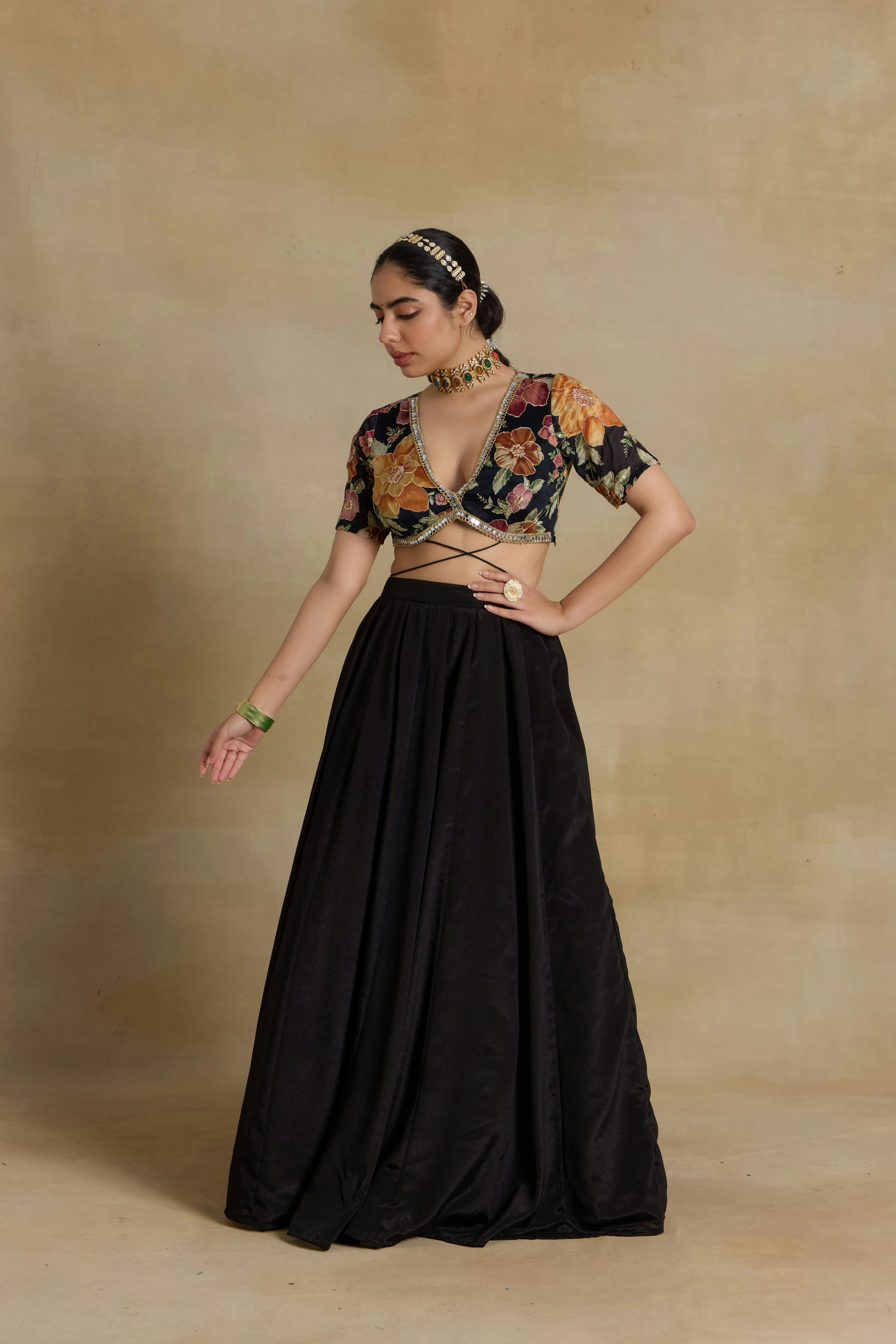 Alaya Noor Midnight Muse Lehenga Set - Image 5