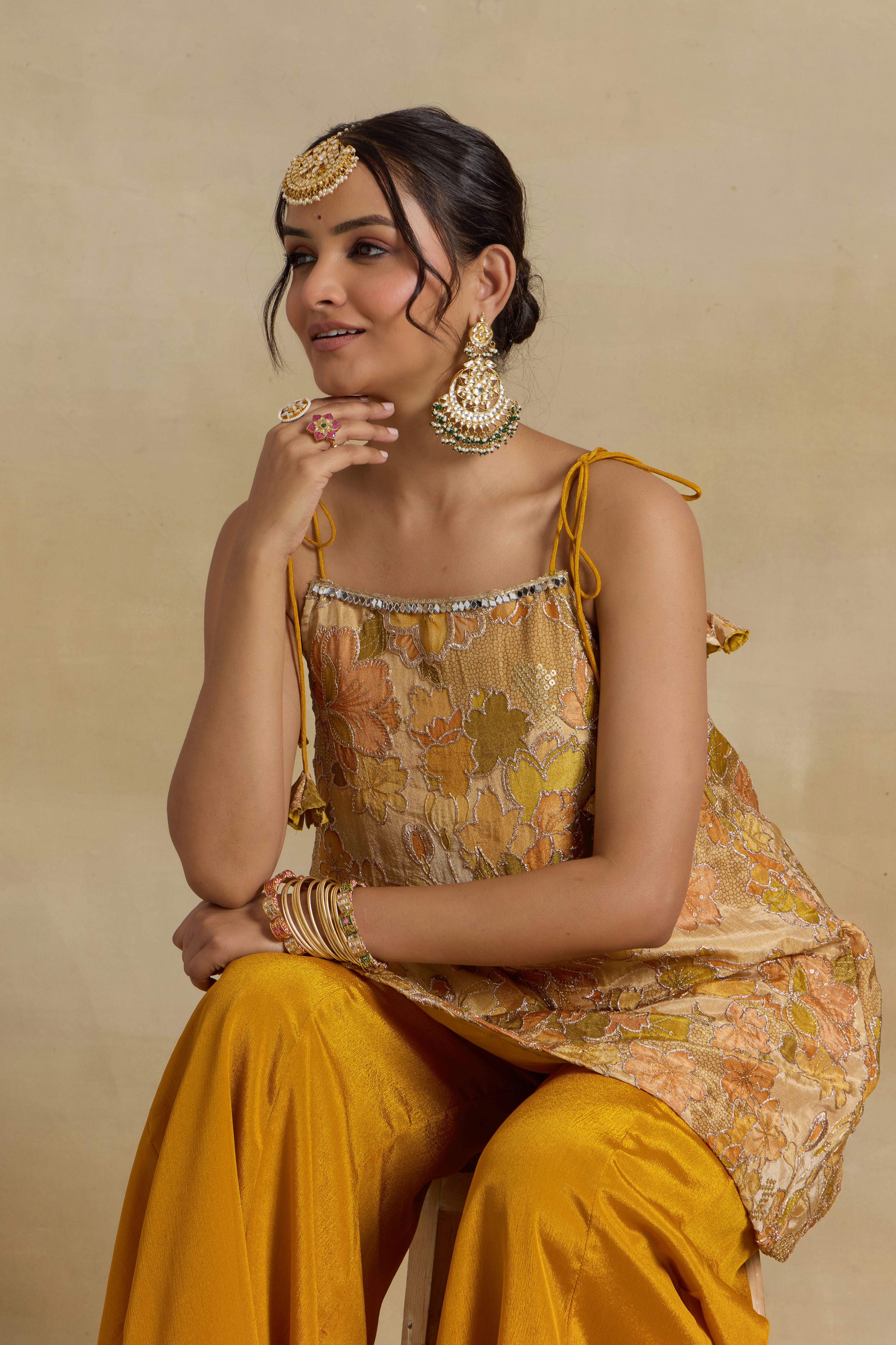 Alaya Noor Sunshine Tie-Up Kurta Set - Image 4