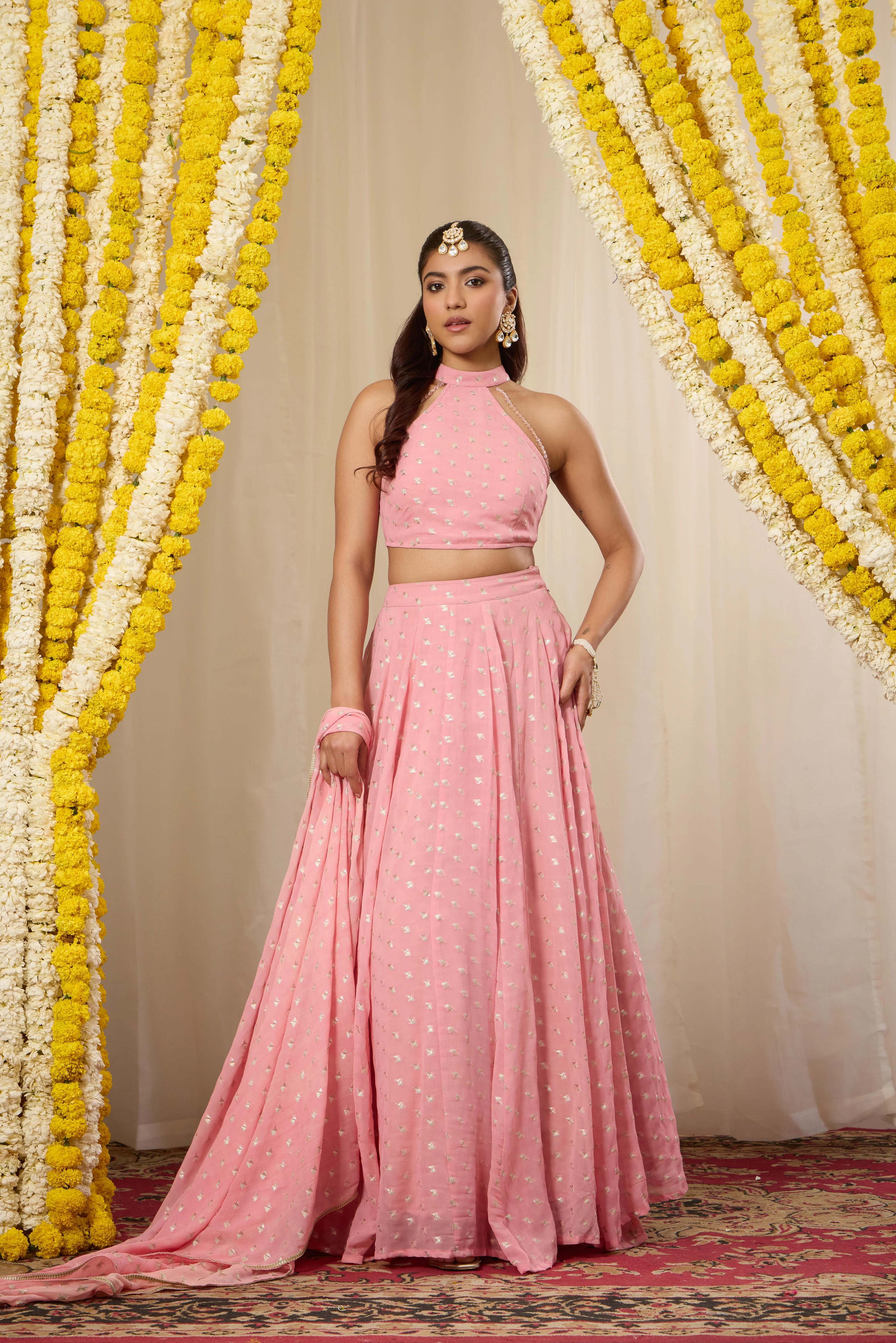 Malang Candy Pink Lehenga Set - Image 3