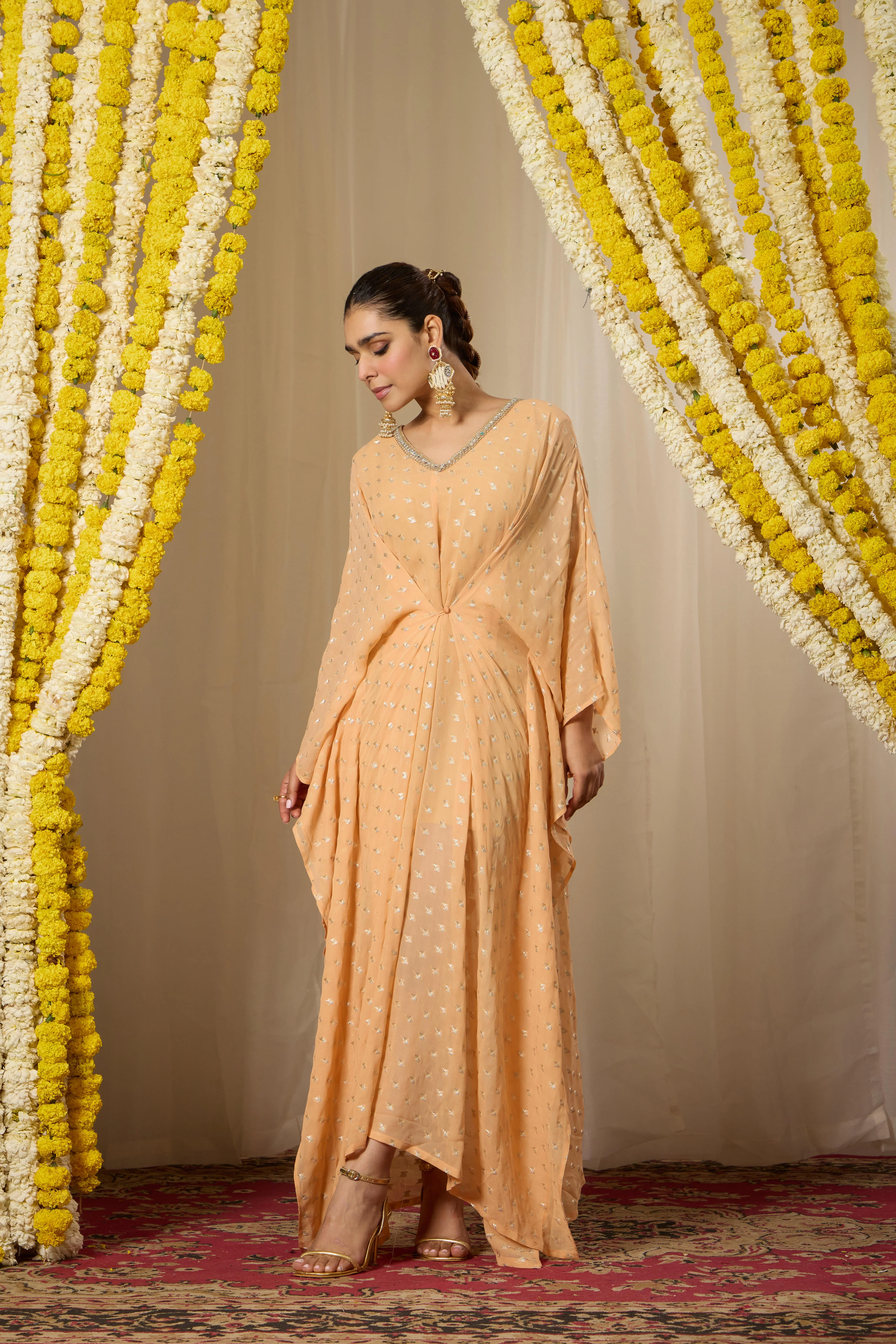 Malang Peach Kaftan - Image 4