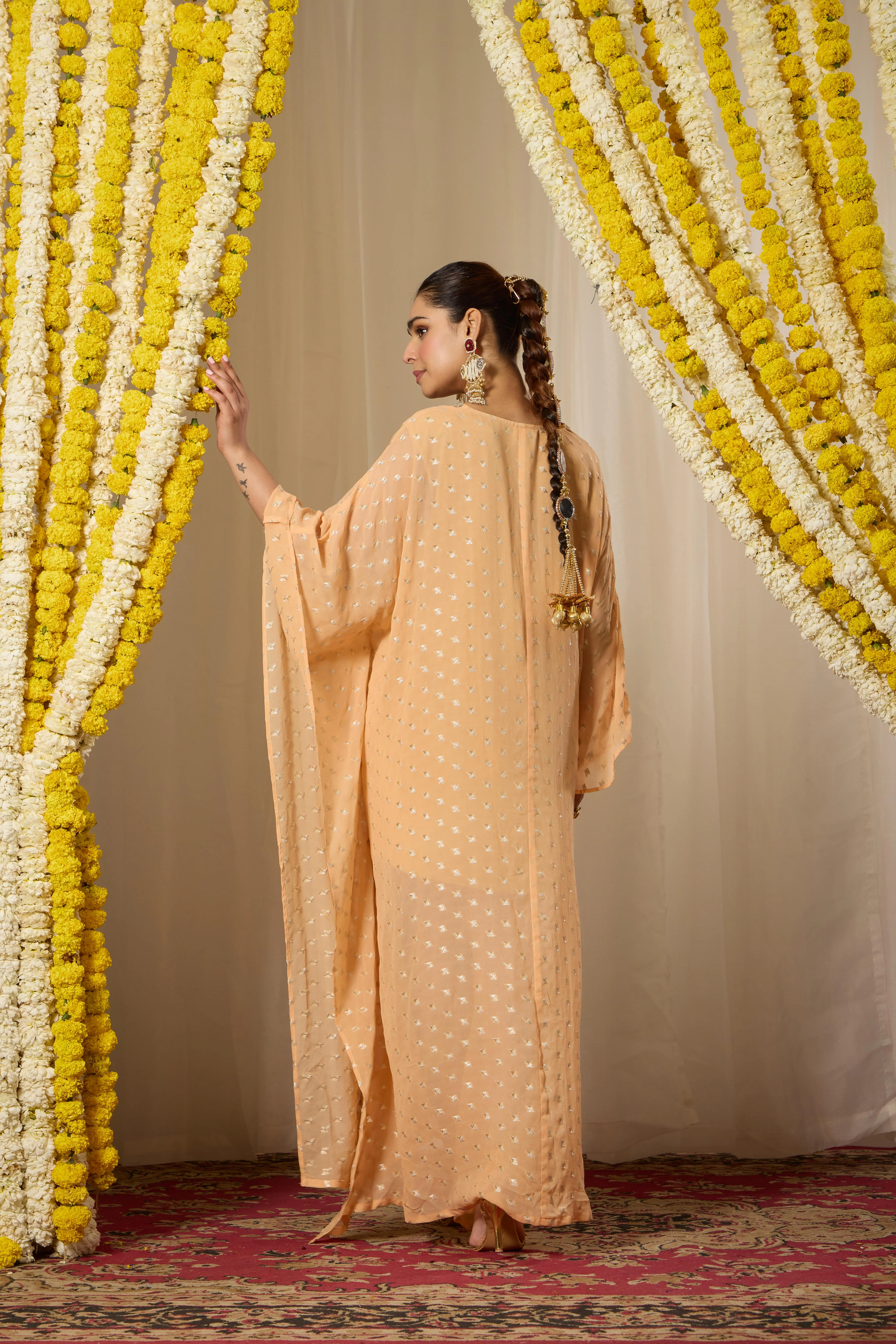 Malang Peach Kaftan - Image 5