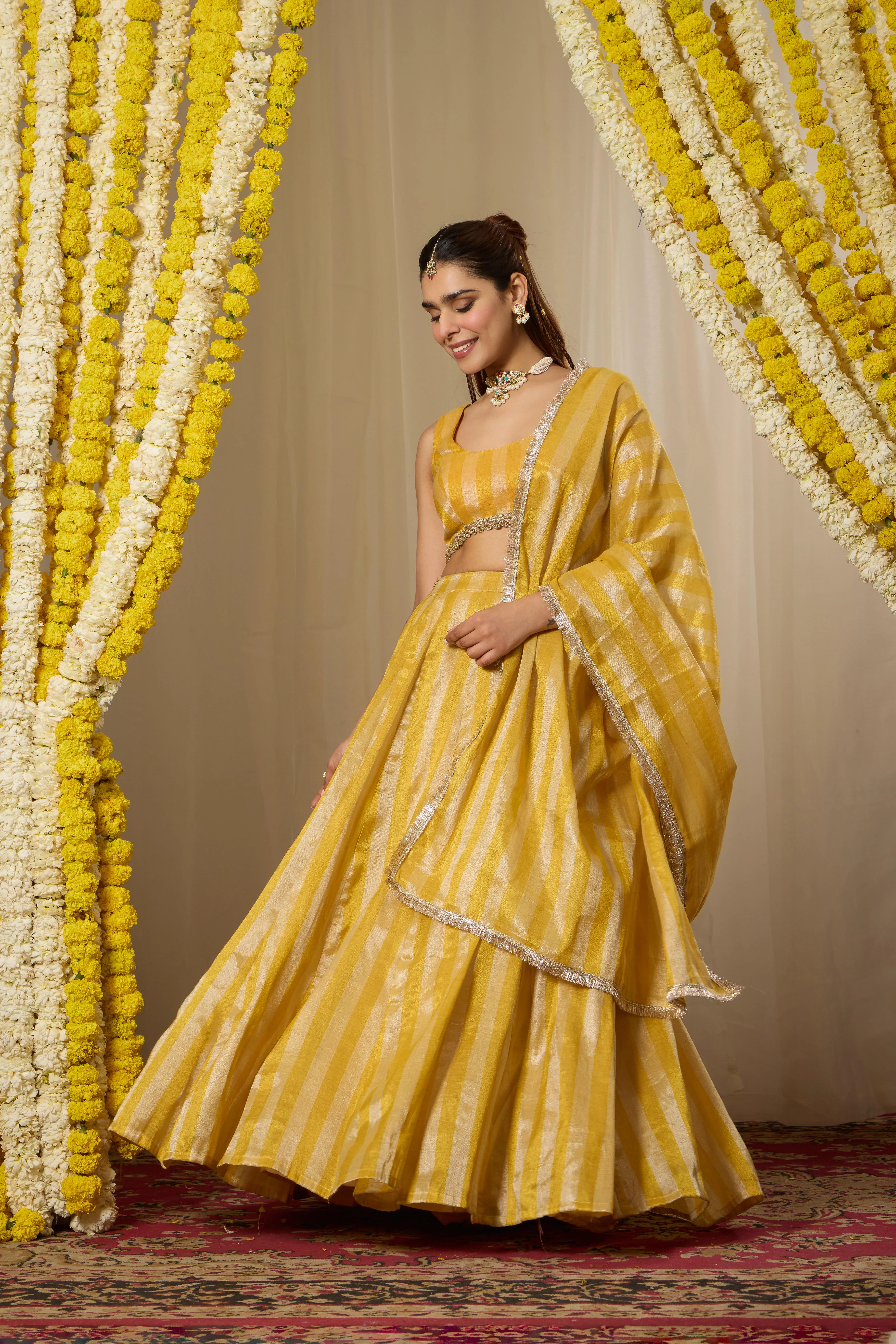 Malang Sunshine Yellow Lehenga Set - Image 3
