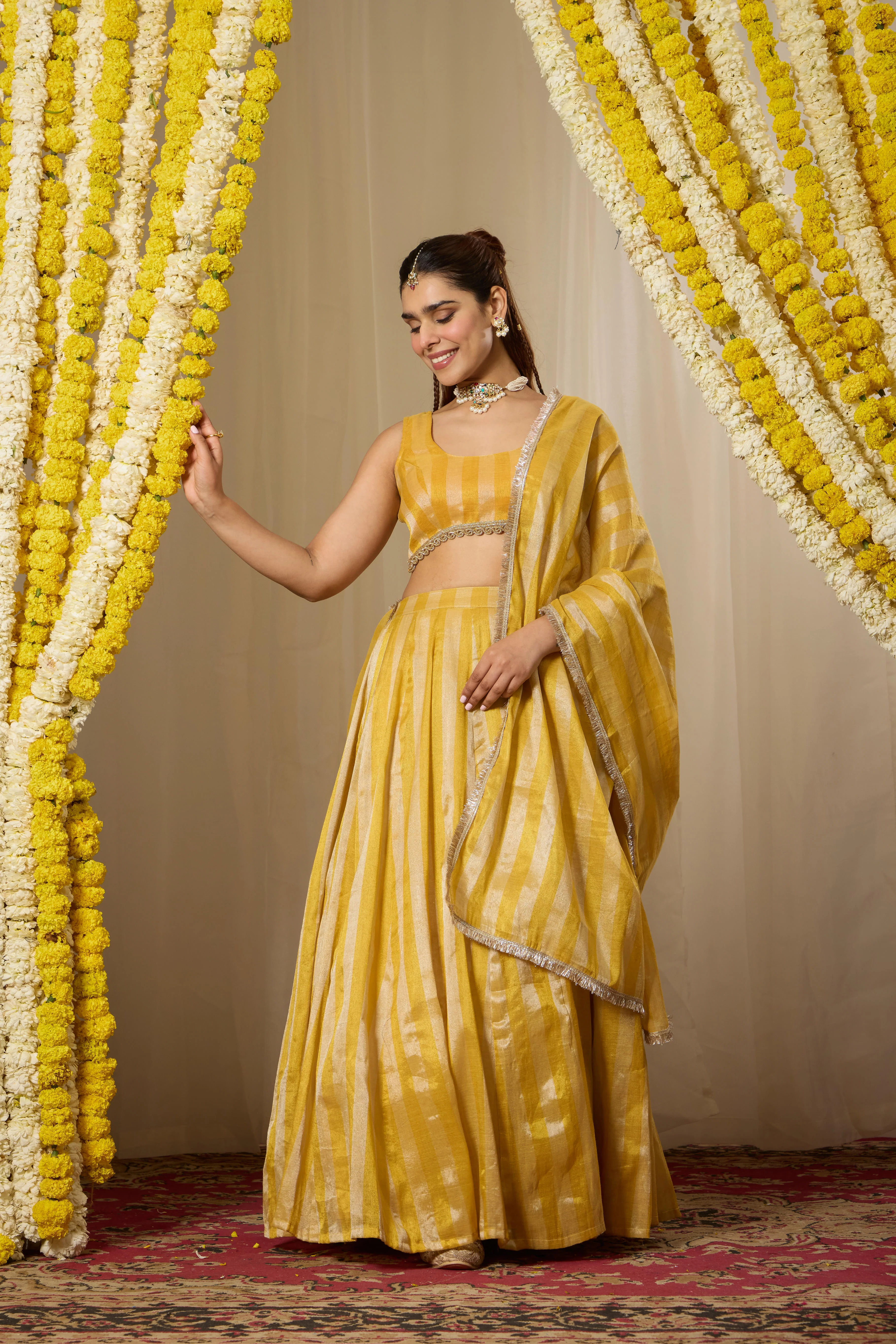 Malang Sunshine Yellow Lehenga Set - Image 4