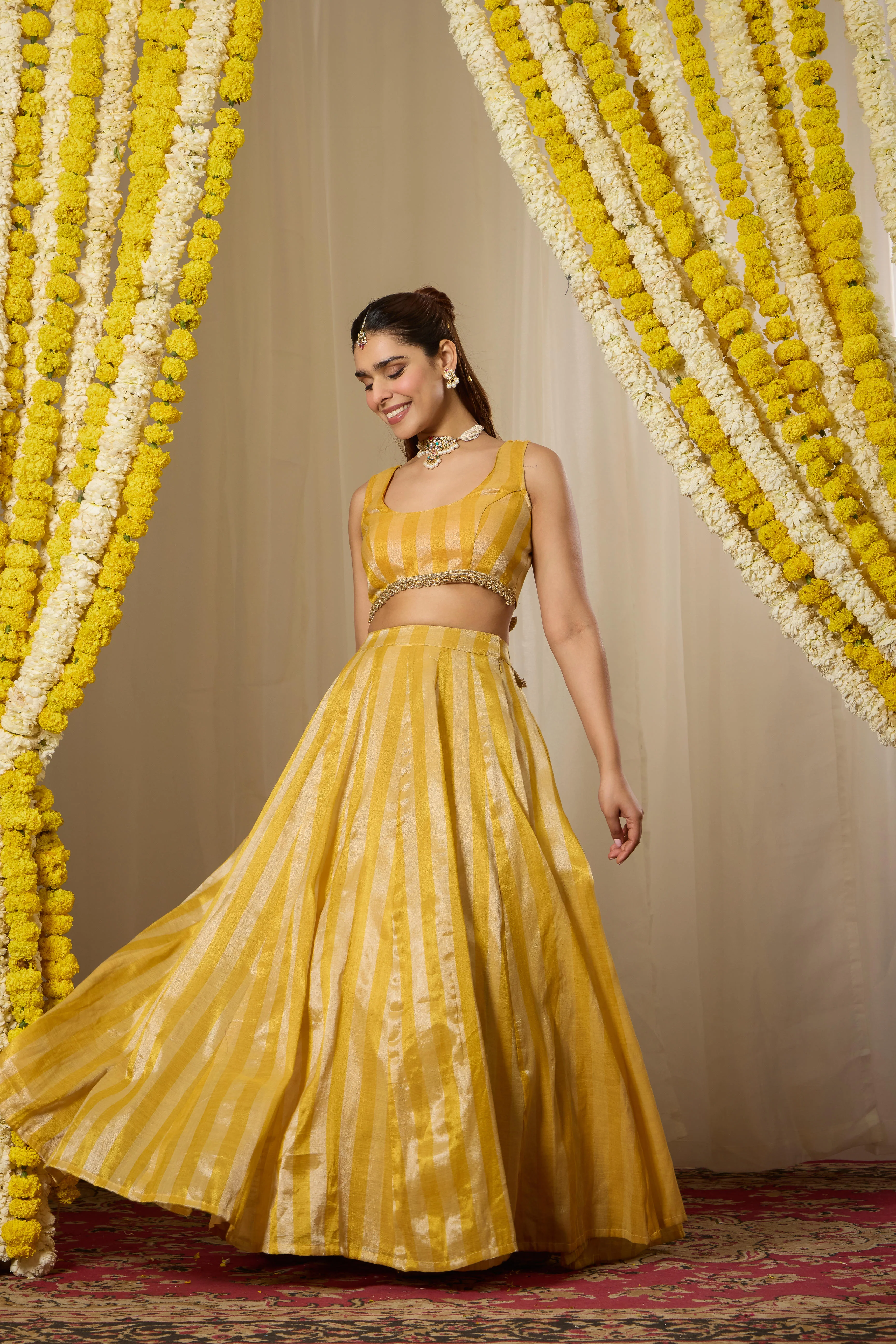 Malang Sunshine Yellow Lehenga Set - Image 5