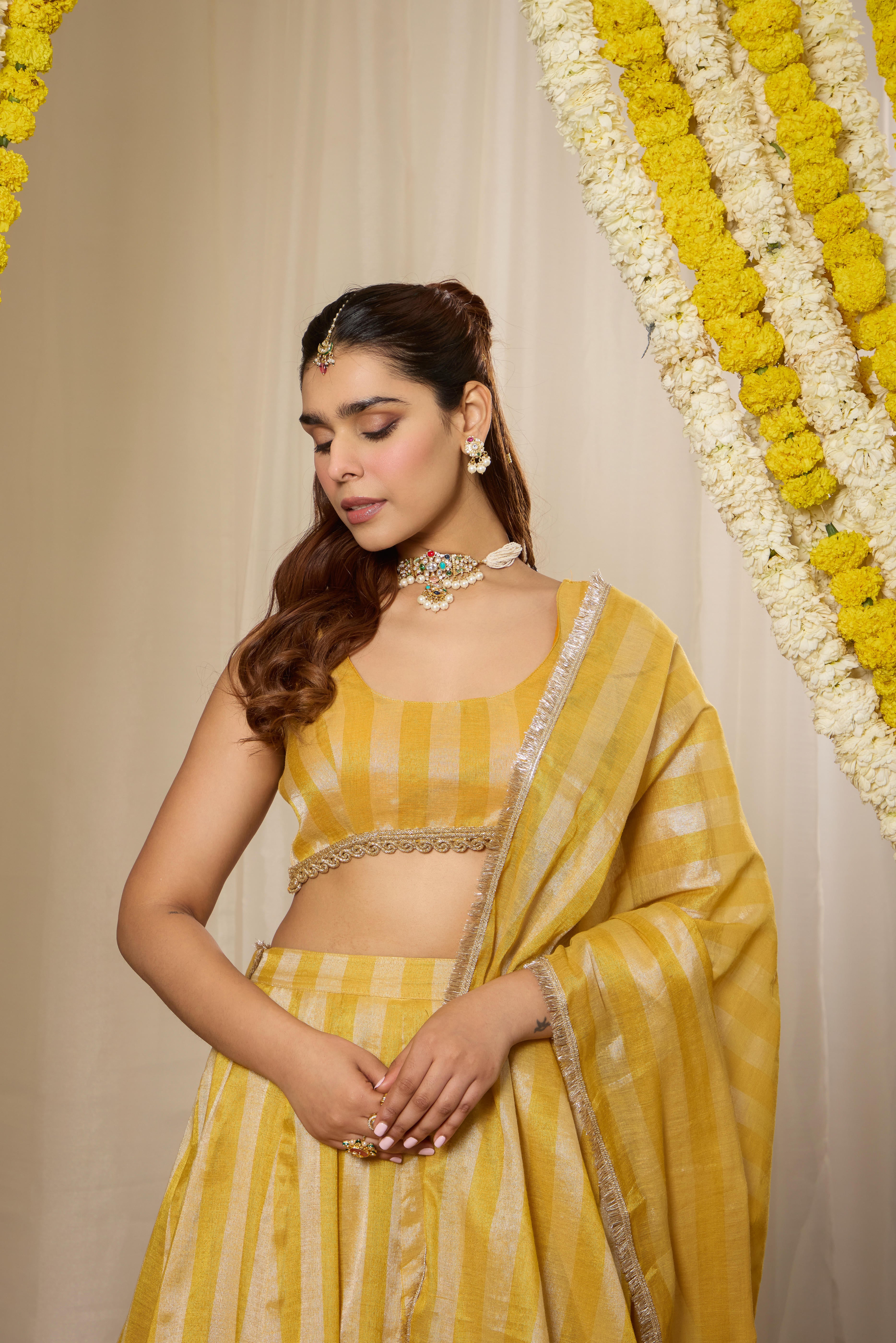 Malang Sunshine Yellow Lehenga Set - Image 6