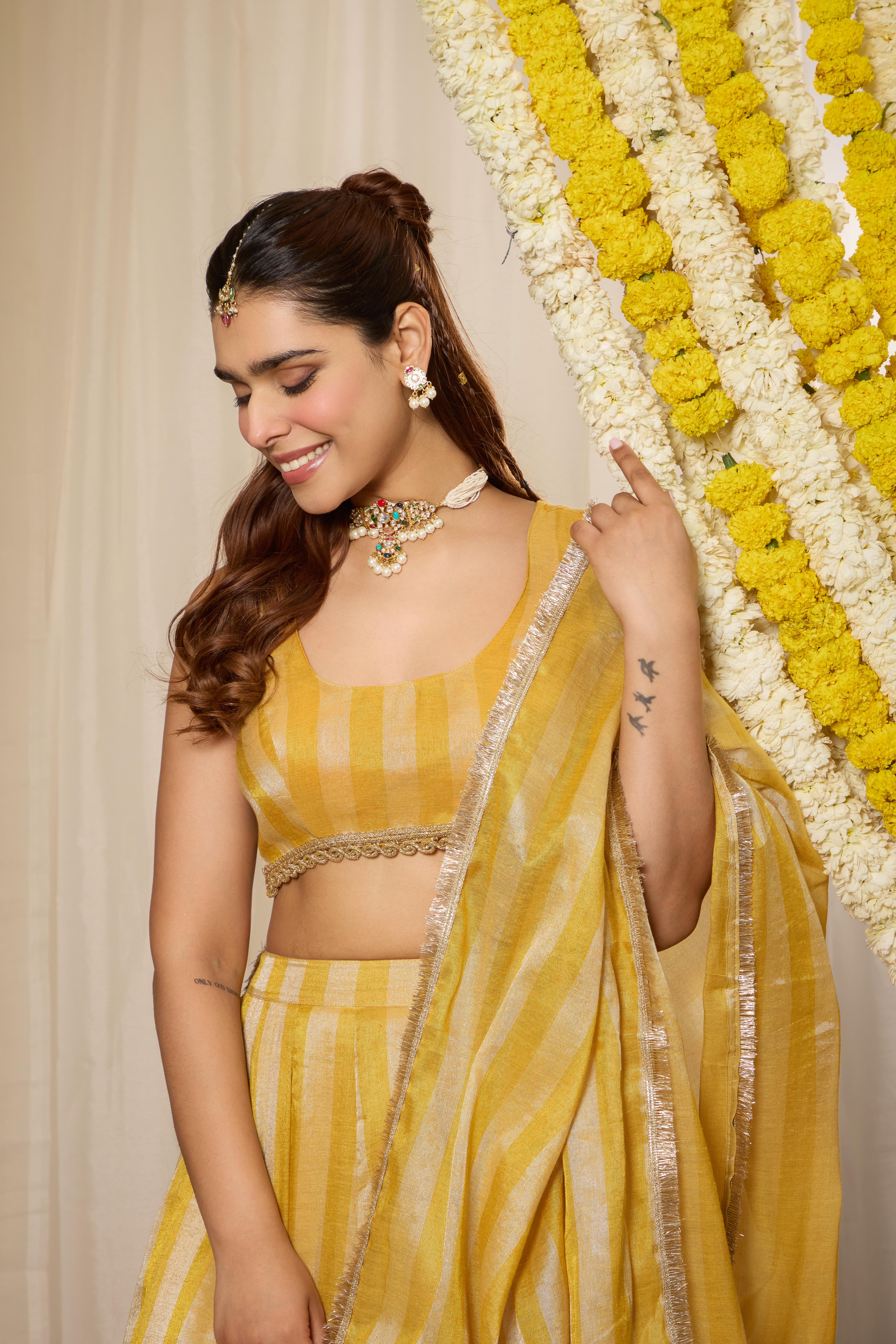 Malang Sunshine Yellow Lehenga Set - Image 7