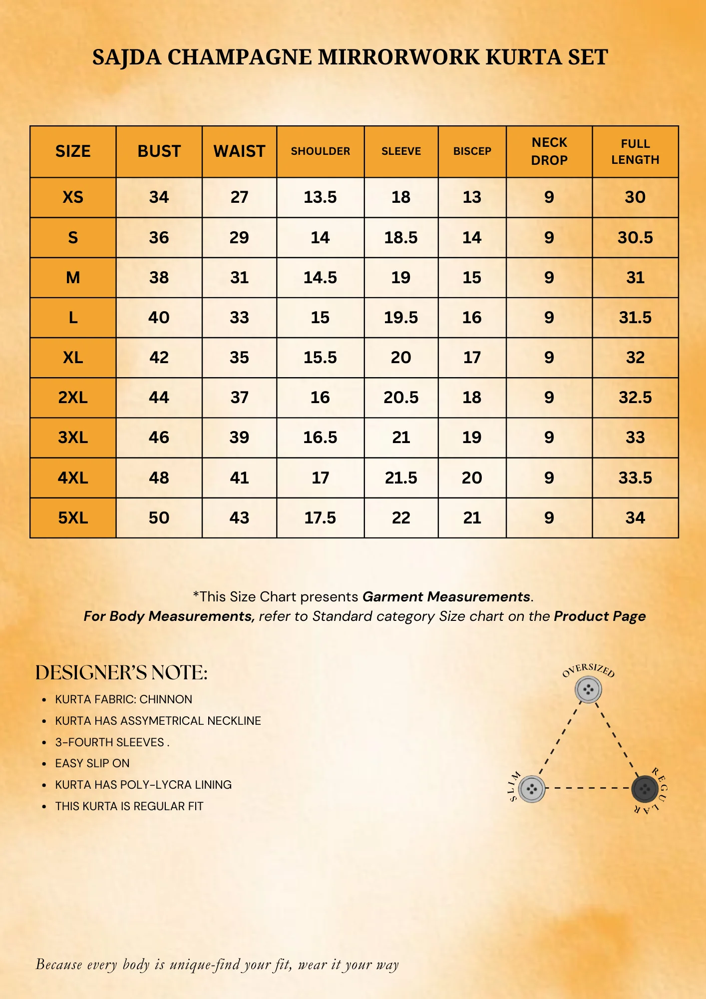 Sajda Champagne Mirrorwork Kurta Set - Image 6