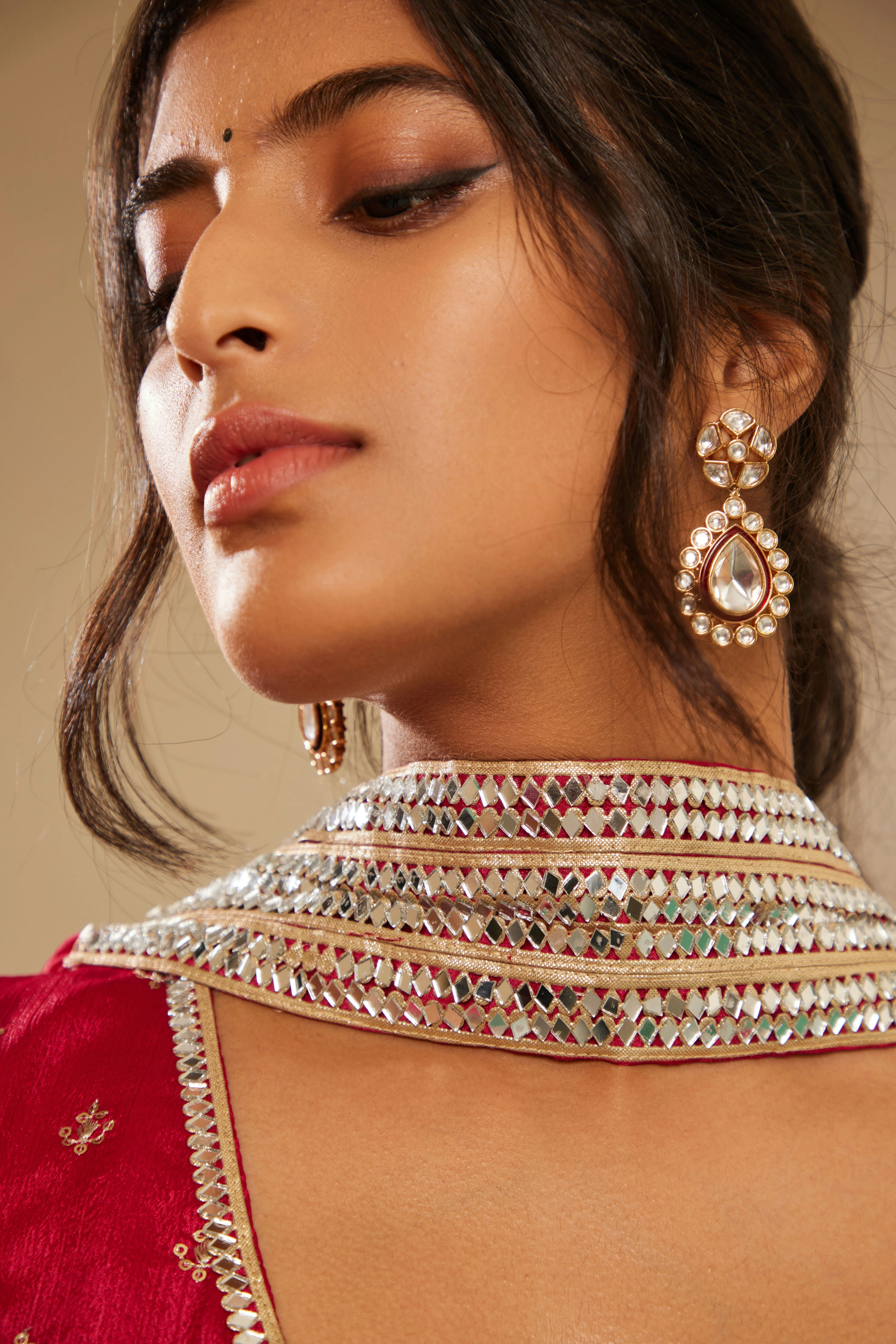 Sajda Fuchsia Pink Anarkali Set - Image 6