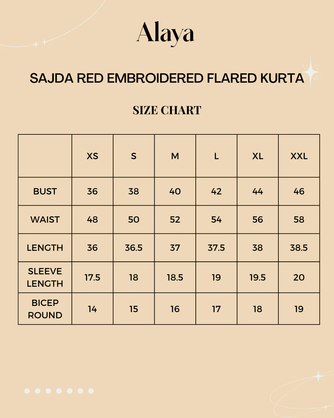 Sajda Red Embroidered Flared Kurta - Image 5