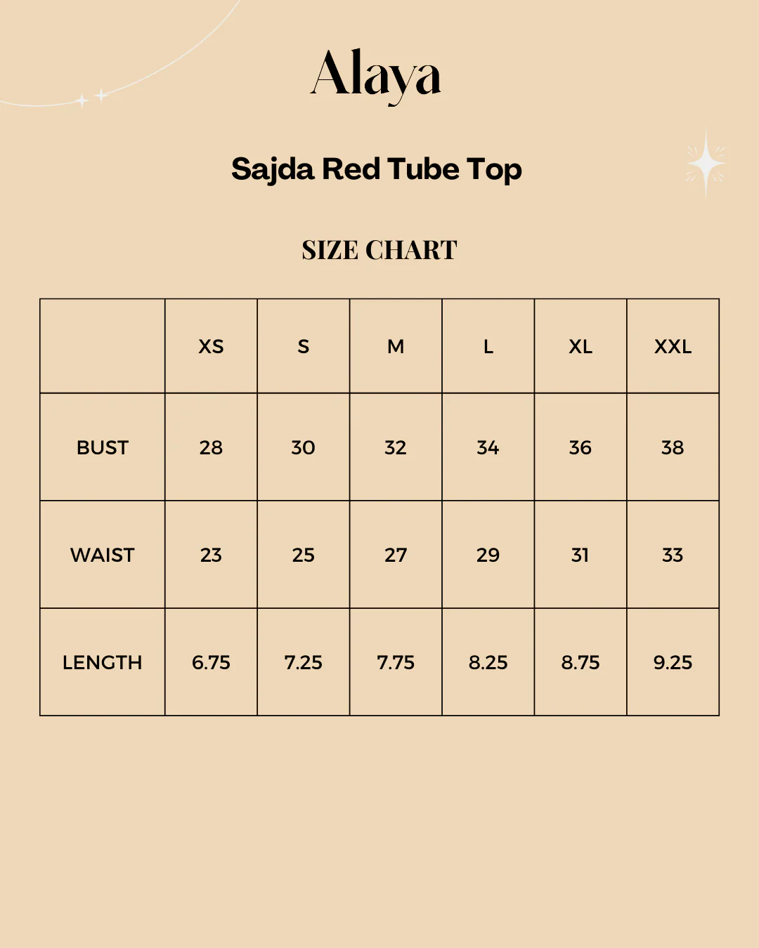 Sajda Red Tube Top - Image 6